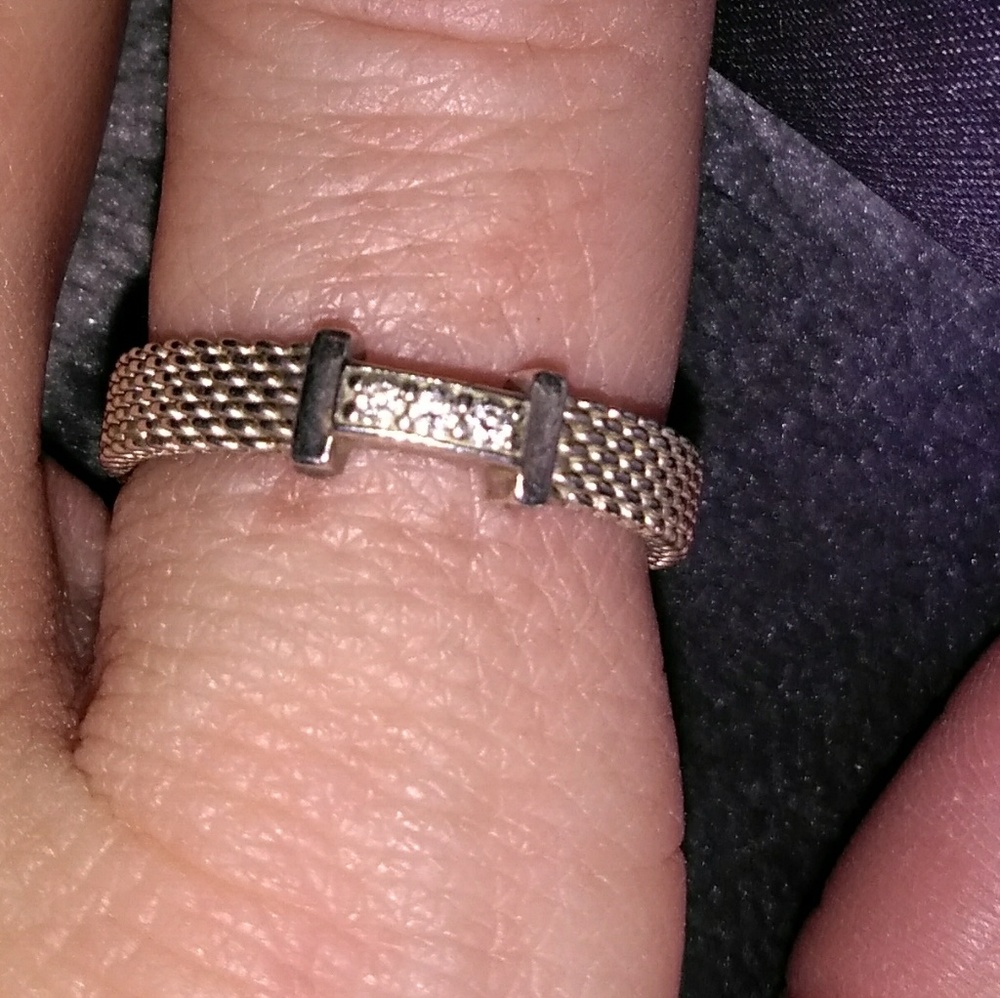 Tiffany & Co. T&Co somerset mesh ring
